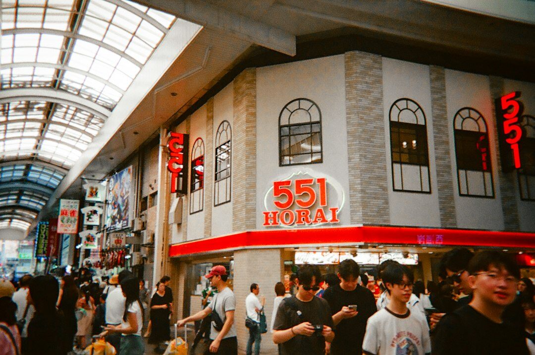 busy city street with shops