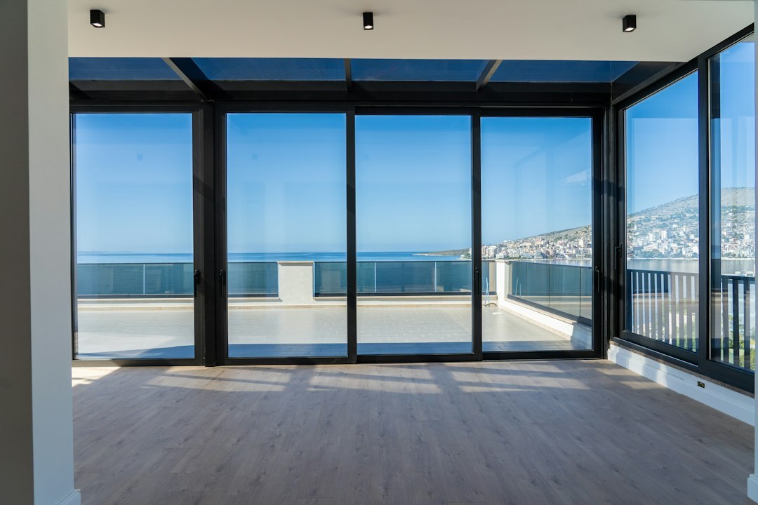 Luxury penthouse terrace overlooking Punta del Este skyline